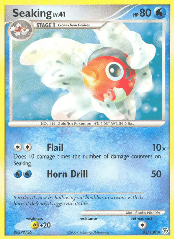 Carta Seaking 62/130 de Diamond & Pearl
