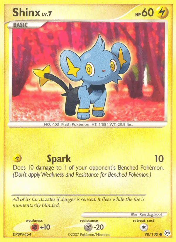 Carta Shinx 98/130 de Diamond & Pearl