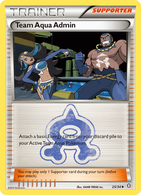 Carta Team Aqua Admin 25/34 de Double Crisis