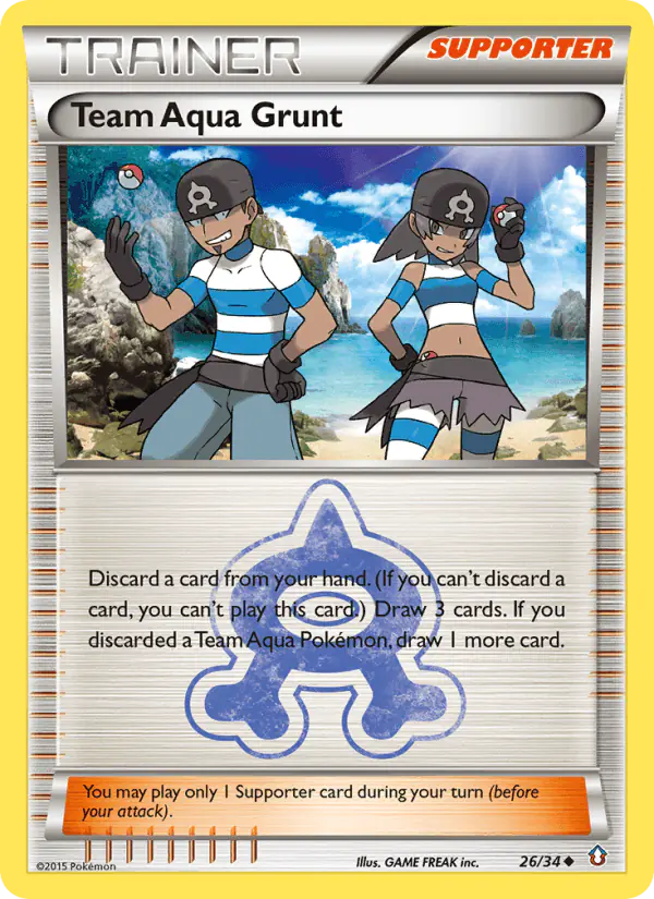 Carta Team Aqua Grunt 26/34 de Double Crisis