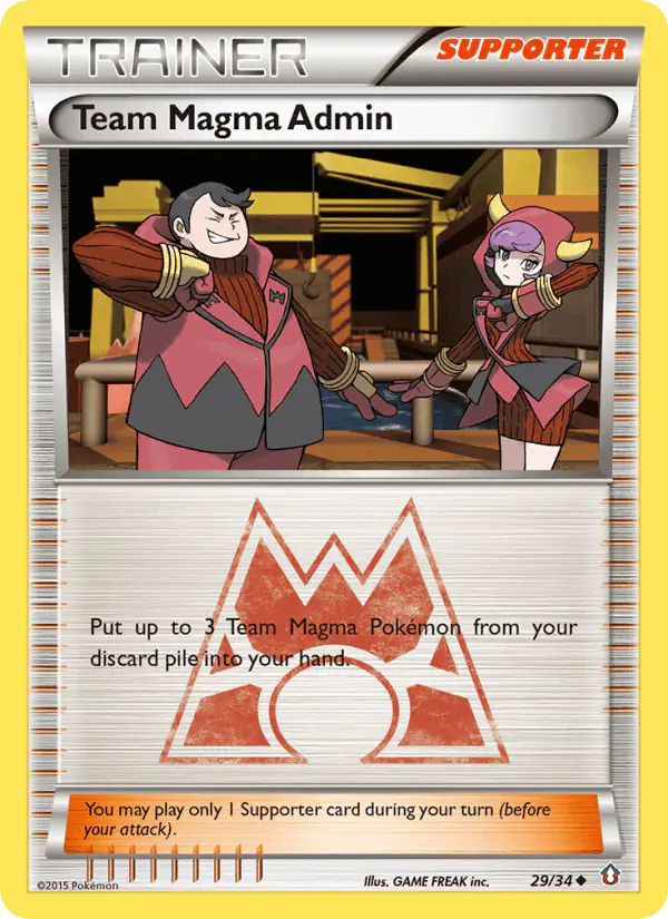 Carta Team Magma Admin 29/34 de Double Crisis
