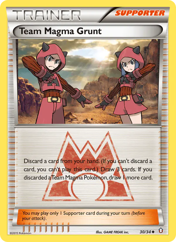 Carta Team Magma Grunt 30/34 de Double Crisis