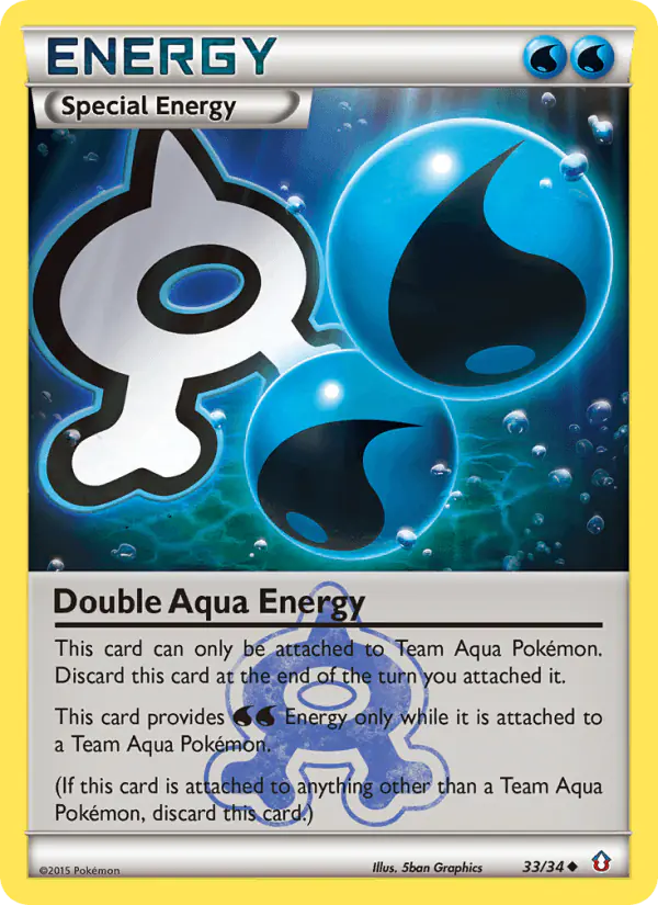 Carta Double Aqua Energy 33/34 de Double Crisis