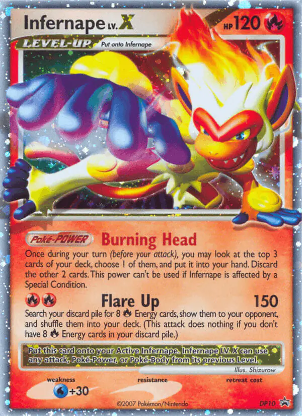 Carta Infernape DP10 de DP Black Star Promos