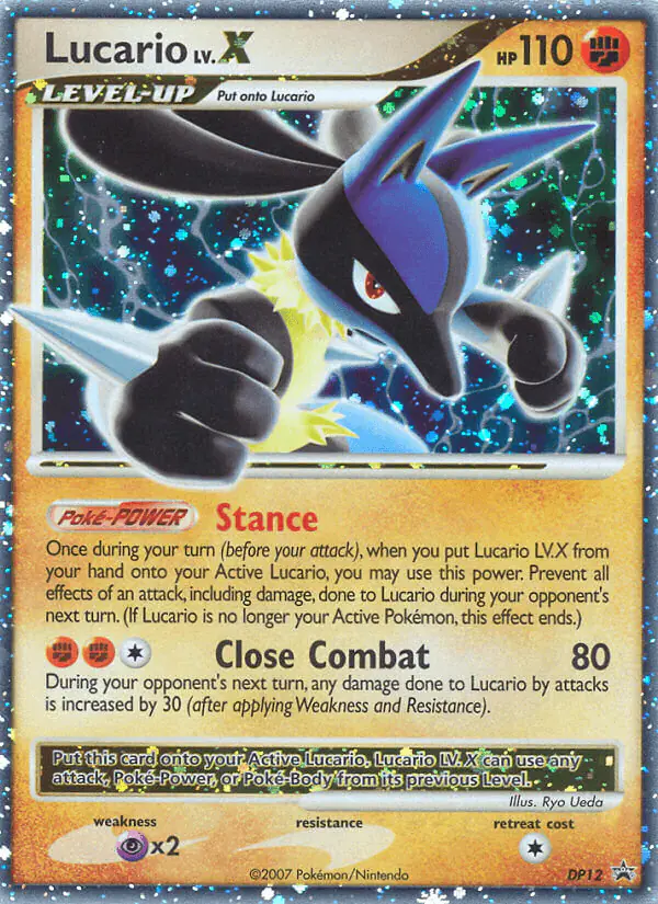 Carta Lucario DP12 de DP Black Star Promos
