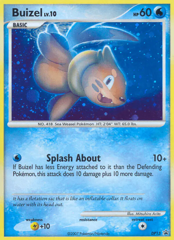 Carta Buizel DP13 de DP Black Star Promos