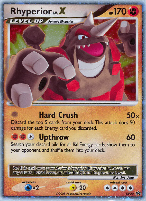 Carta Rhyperior DP29 de DP Black Star Promos