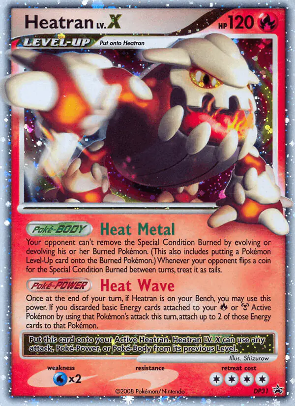 Carta Heatran DP31 de DP Black Star Promos