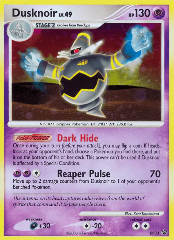 Carta Dusknoir DP33 de DP Black Star Promos