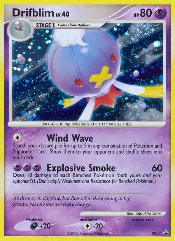 Carta Drifblim DP34 de DP Black Star Promos