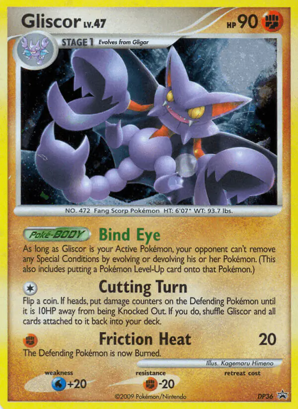 Carta Gliscor DP36 de DP Black Star Promos