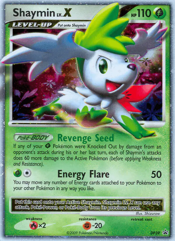 Carta Shaymin DP39 de DP Black Star Promos
