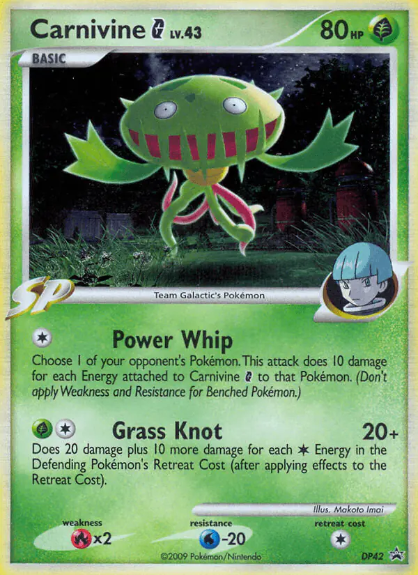 Carta Carnivine G DP42 de DP Black Star Promos