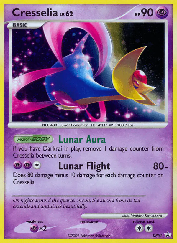 Carta Cresselia DP51 de DP Black Star Promos