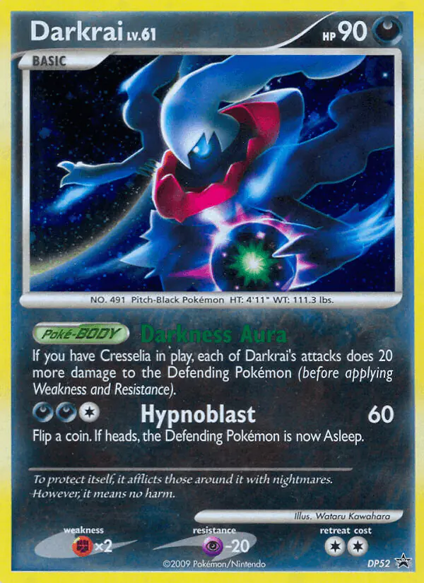 Carta Darkrai DP52 de DP Black Star Promos