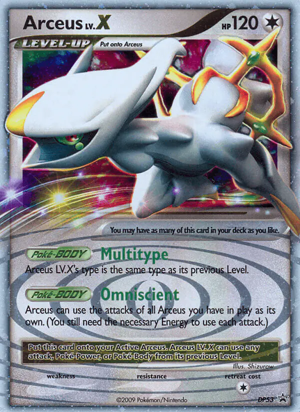 Carta Arceus DP53 de DP Black Star Promos
