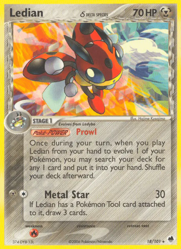 Carta Ledian δ 18/101 de Dragon Frontiers