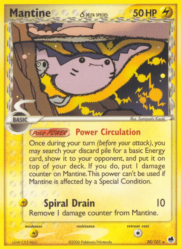 Carta Mantine δ 20/101 de Dragon Frontiers