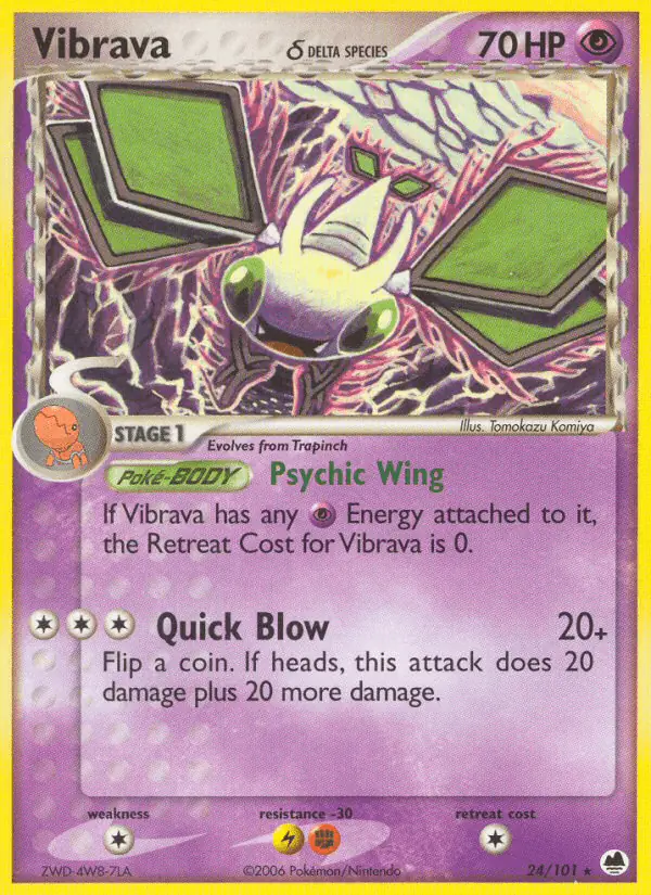 Carta Vibrava δ 24/101 de Dragon Frontiers