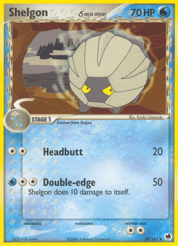 Carta Shelgon δ 38/101 de Dragon Frontiers