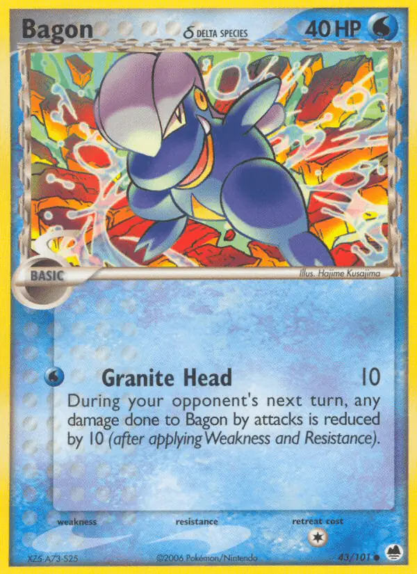 Carta Bagon δ 43/101 de Dragon Frontiers