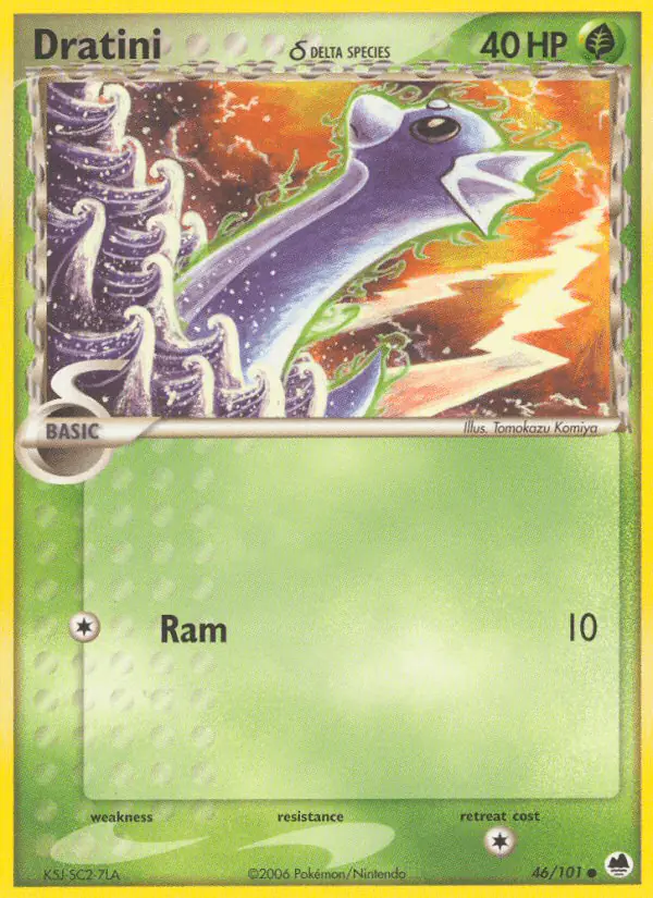 Carta Dratini δ 46/101 de Dragon Frontiers