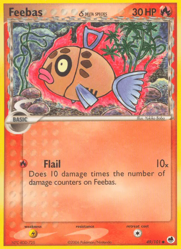 Carta Feebas δ 49/101 de Dragon Frontiers