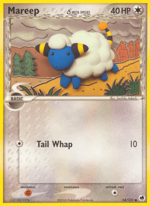 Carta Mareep δ 54/101 de Dragon Frontiers