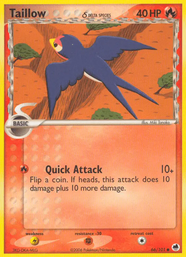 Carta Taillow δ 66/101 de Dragon Frontiers