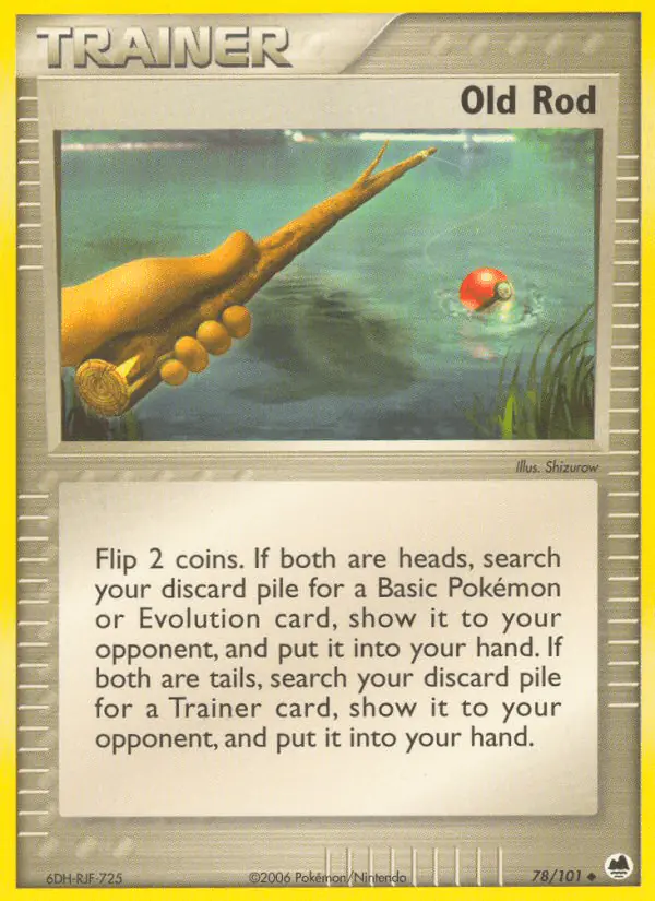 Carta Old Rod 78/101 de Dragon Frontiers