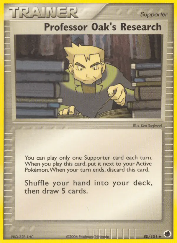 Carta Professor Oak's Research 80/101 de Dragon Frontiers