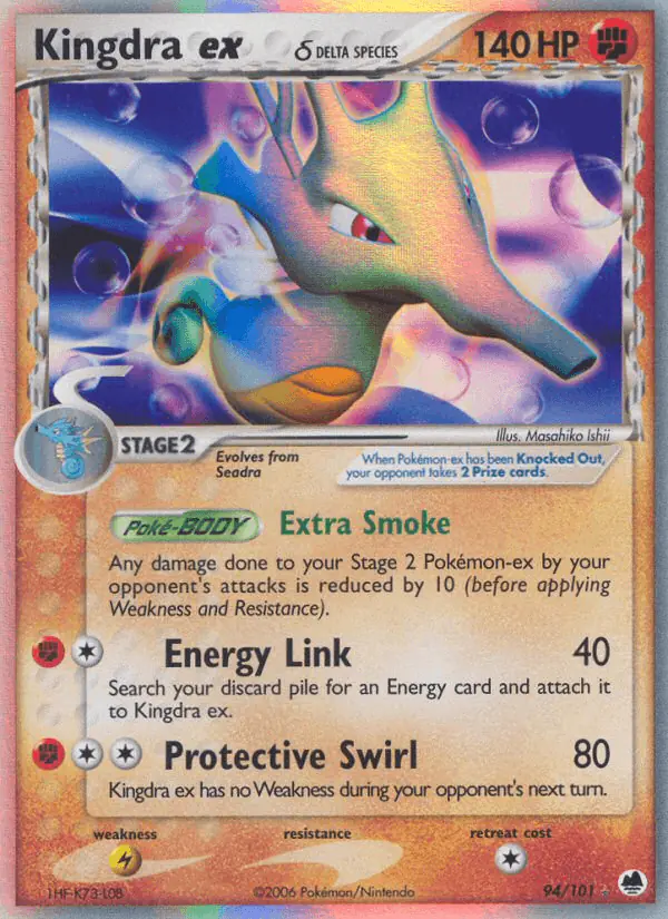 Carta Kingdra ex δ 94/101 de Dragon Frontiers