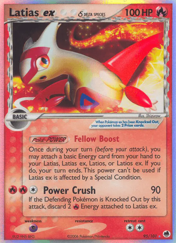 Carta Latias ex δ 95/101 de Dragon Frontiers