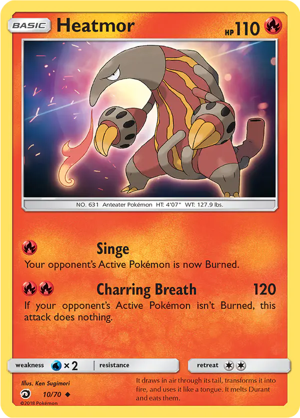 Carta Heatmor 10/70 de Dragon Majesty