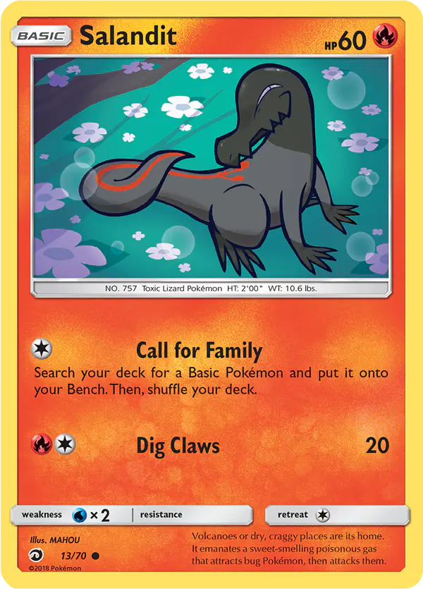 Carta Salandit 13/70 de Dragon Majesty