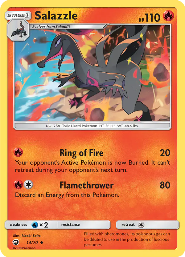 Carta Salazzle 14/70 de Dragon Majesty