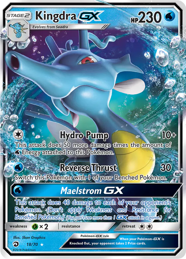 Carta Kingdra GX 18/70 de Dragon Majesty