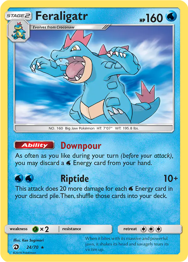 Carta Feraligatr 24/70 de Dragon Majesty