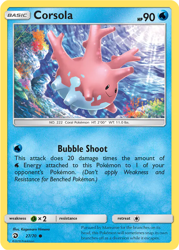 Carta Corsola 27/70 de Dragon Majesty