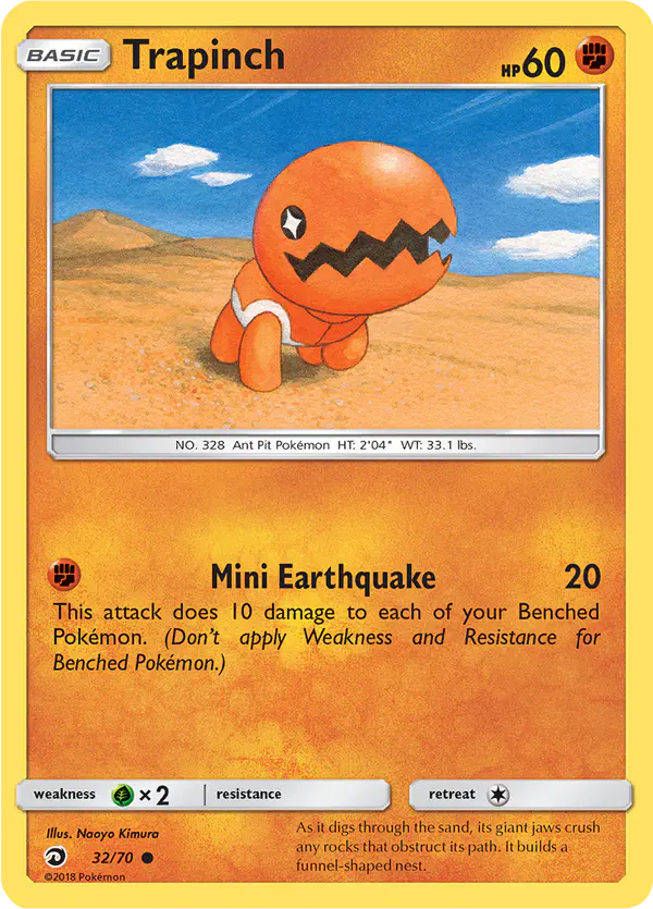 Carta Trapinch 32/70 de Dragon Majesty