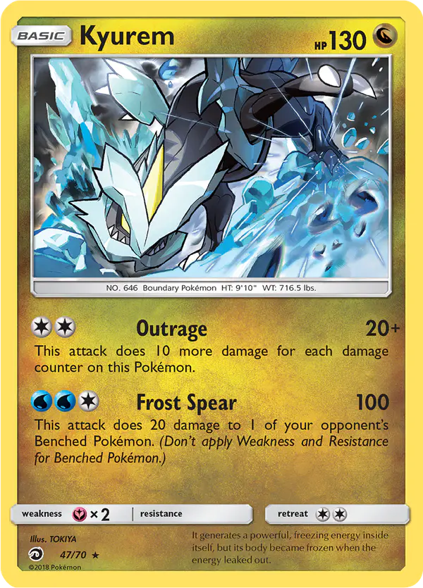 Carta Kyurem 47/70 de Dragon Majesty