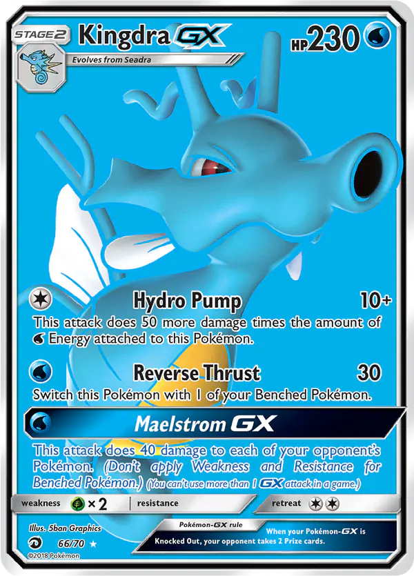 Carta Kingdra GX 66/70 de Dragon Majesty