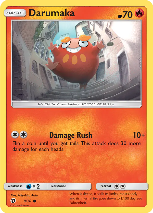 Carta Darumaka 8/70 de Dragon Majesty