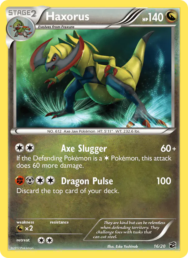 Carta Haxorus 16/20 de Dragon Vault