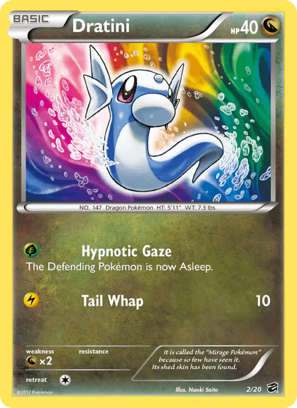 Carta Dratini 2/20 de Dragon Vault