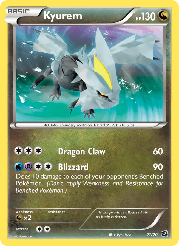Carta Kyurem 21/20 de Dragon Vault