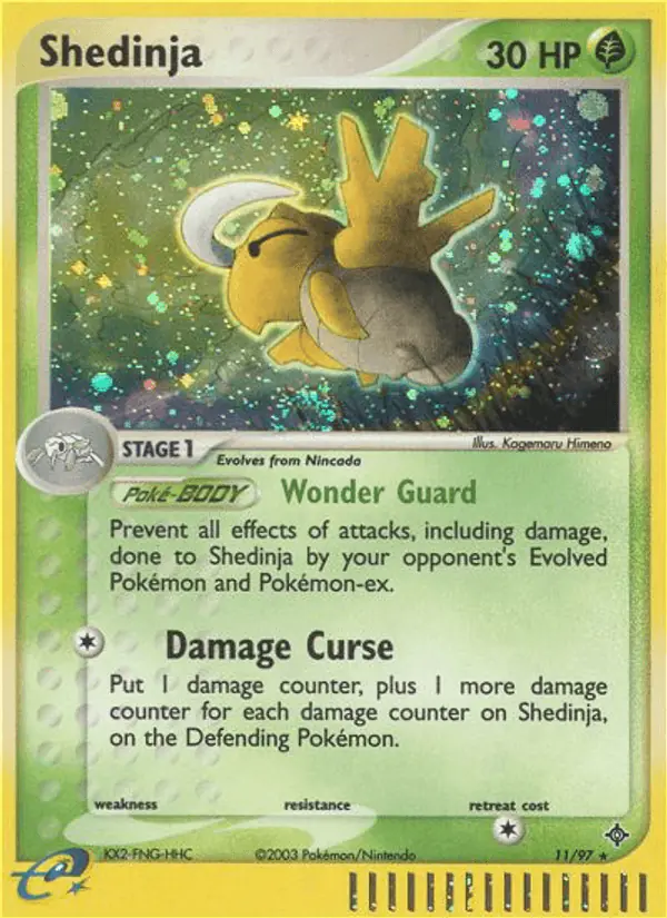 Carta Shedinja 11/97 de Dragon