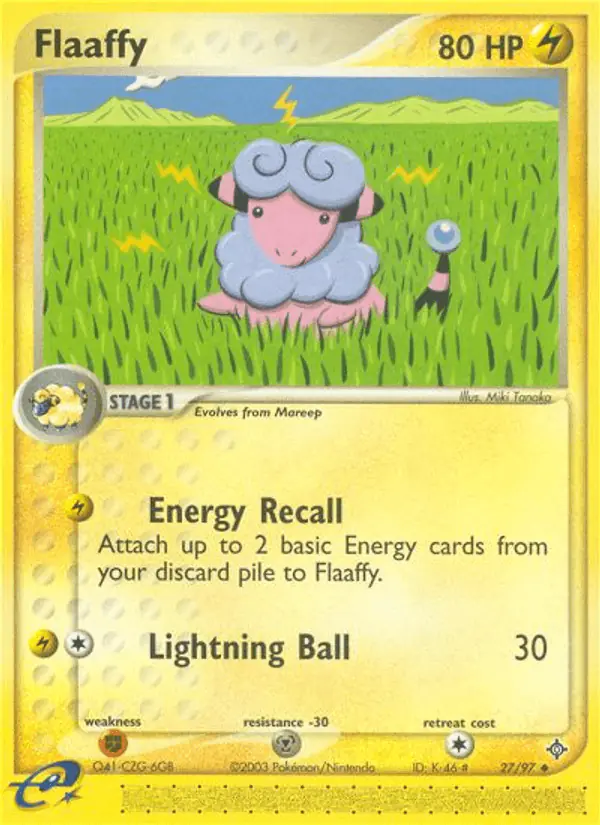 Carta Flaaffy 27/97 de Dragon