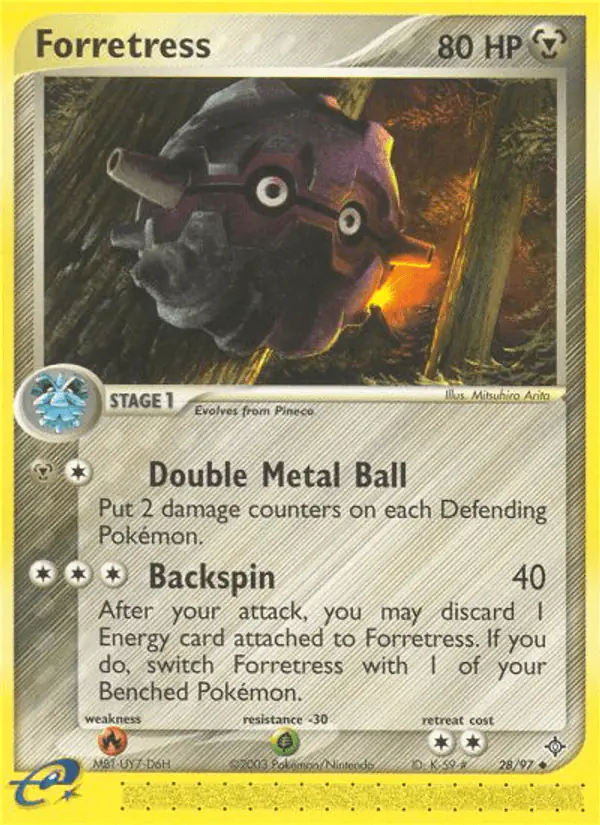 Carta Forretress 28/97 de Dragon
