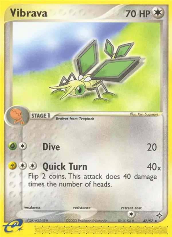 Carta Vibrava 47/97 de Dragon